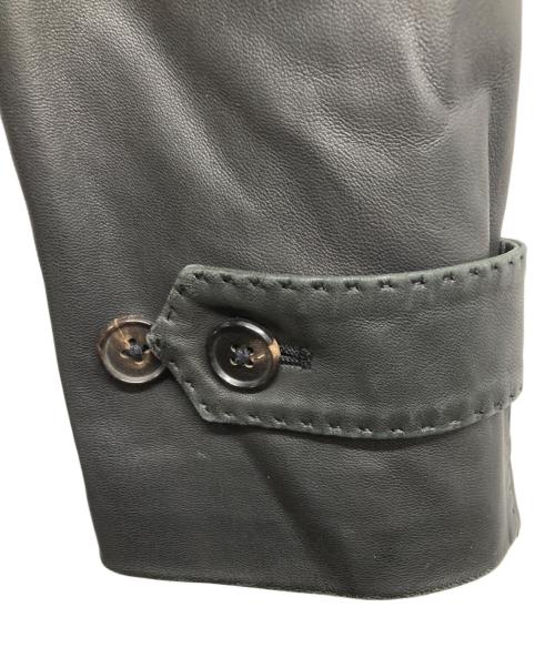 D'URBAN（ダーバン）D'URBAN (ダーバン) レザーコート ブラック サイズ:LLの古着・服飾アイテム