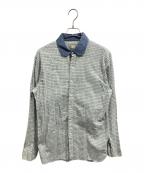 RRLダブルアールエル）の古着「ラウンドカラーシャツ」｜ブルー