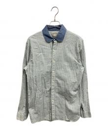 RRL（ダブルアールエル）の古着「ラウンドカラーシャツ」｜ブルー