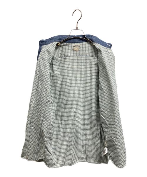 RRL（ダブルアールエル）RRL (ダブルアールエル) ラウンドカラーシャツ ブルー サイズ:Mの古着・服飾アイテム