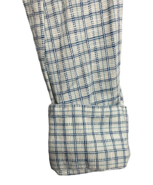 RRL（ダブルアールエル）RRL (ダブルアールエル) ラウンドカラーシャツ ブルー サイズ:Mの古着・服飾アイテム