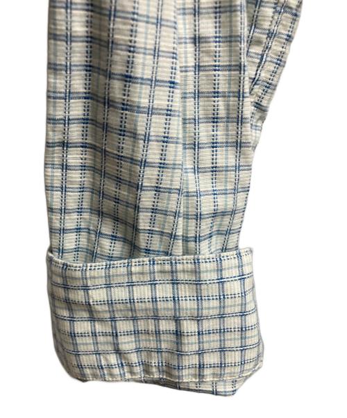 RRL（ダブルアールエル）RRL (ダブルアールエル) ラウンドカラーシャツ ブルー サイズ:Mの古着・服飾アイテム