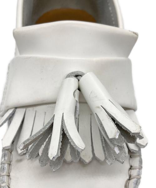 Dr.Martens（ドクターマーチン）Dr.Martens (ドクターマーチン) ADRIANタッセルローファー ホワイト サイズ:UK5の古着・服飾アイテム