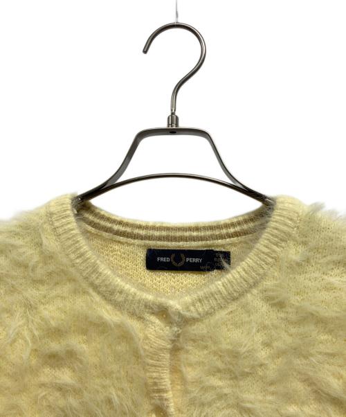 FRED PERRY（フレッドペリー）FRED PERRY (フレッドペリー) シャギーニットカーディガン イエロー サイズ:UK10の古着・服飾アイテム