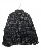 pellepelleペレペレ）の古着「総柄ジャケット」｜ブラック
