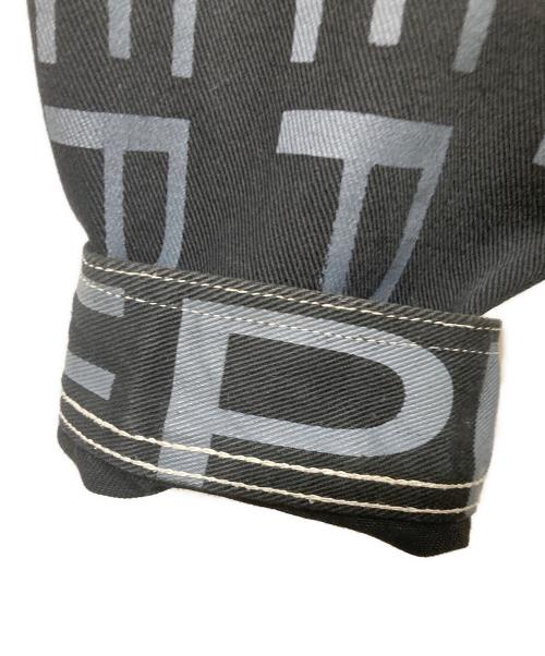 pellepelle（ペレペレ）pellepelle (ペレペレ) 総柄ジャケット ブラック サイズ:XXLの古着・服飾アイテム