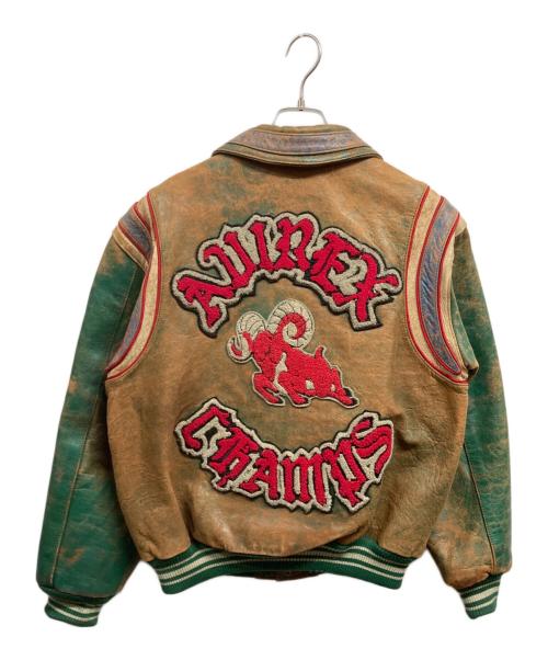 AVIREX（アヴィレックス）AVIREX (アヴィレックス) 90s スタジャン グリーン サイズ:Mの古着・服飾アイテム