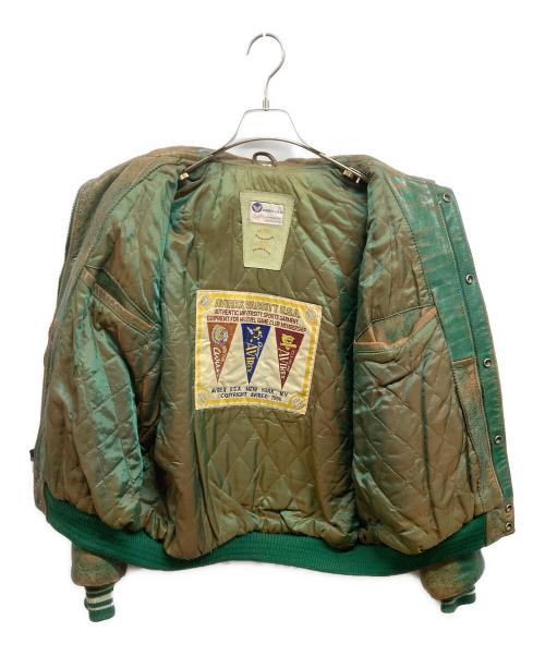 AVIREX（アヴィレックス）AVIREX (アヴィレックス) 90s スタジャン グリーン サイズ:Mの古着・服飾アイテム