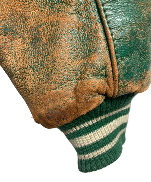 AVIREX（アヴィレックス）AVIREX (アヴィレックス) 90s スタジャン グリーン サイズ:Mの古着・服飾アイテム