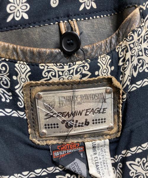 HARLEY-DAVIDSON（ハーレーダビッドソン）HARLEY-DAVIDSON (ハーレーダビッドソン) A-2 レザージャケット/	HARLEY-DAVIDSON/ジャケット ブラウン サイズ:38の古着・服飾アイテム