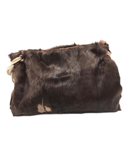 MARNI（マルニ）MARNI (マルニ) ファーショルダーバッグ ブラウンの古着・服飾アイテム