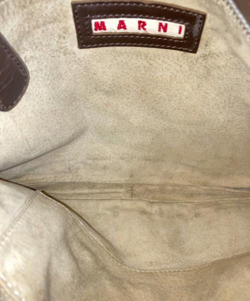 MARNI（マルニ）MARNI (マルニ) レザーバッグ ブラウンの古着・服飾アイテム