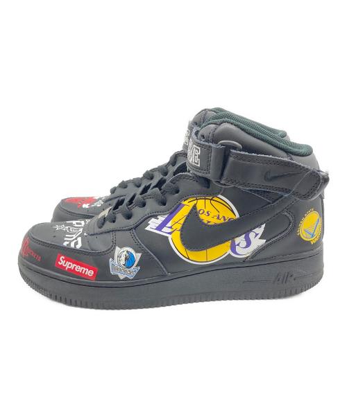 NIKE（ナイキ）NIKE (ナイキ) Supreme (シュプリーム) NBA AIR FORCE 1 MID 07 ハイカットスニーカー ブラック サイズ:US9の古着・服飾アイテム
