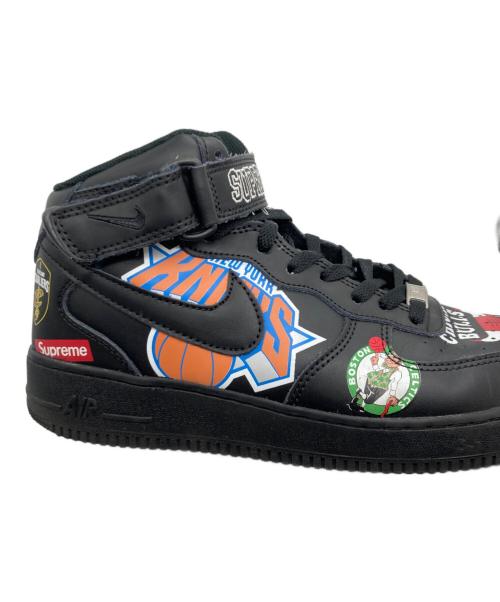 NIKE（ナイキ）NIKE (ナイキ) Supreme (シュプリーム) NBA AIR FORCE 1 MID 07 ハイカットスニーカー ブラック サイズ:US9の古着・服飾アイテム