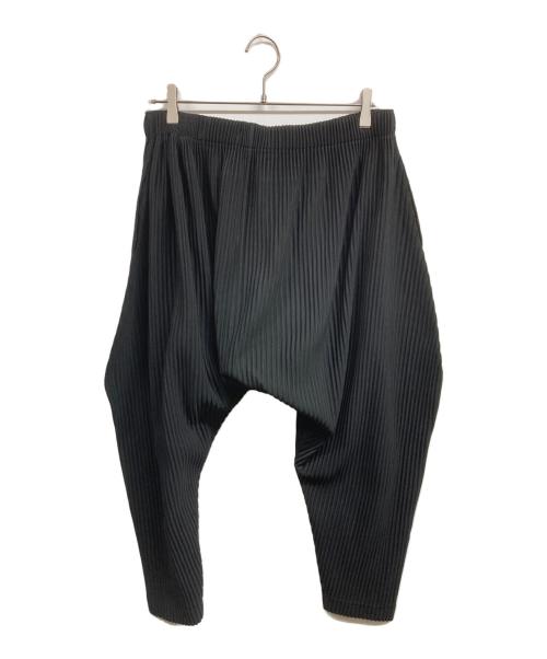 HOMME PLISSE ISSEY MIYAKE（オム プリッセ イッセイ ミヤケ）HOMME PLISSE ISSEY MIYAKE (オム プリッセ イッセイ ミヤケ) プリーツ サルエルパンツ ブラック サイズ:2の古着・服飾アイテム