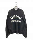 MIN-NANOミンナノ）の古着「ロゴスウェット」｜ブラック