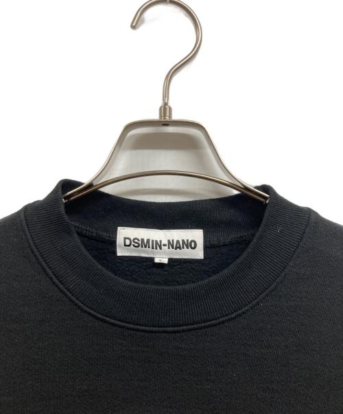 MIN-NANO（ミンナノ）MIN-NANO (ミンナノ) ロゴスウェット ブラック サイズ:Lの古着・服飾アイテム