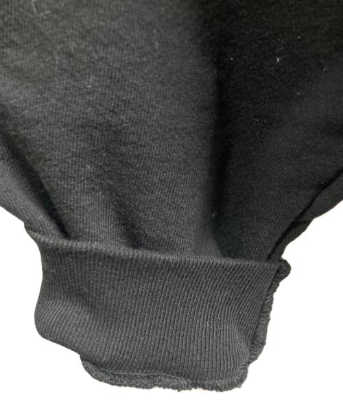 MIN-NANO（ミンナノ）MIN-NANO (ミンナノ) ロゴスウェット ブラック サイズ:Lの古着・服飾アイテム