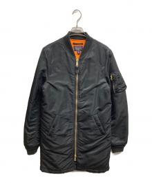 ALPHA（アルファ）の古着「フライトジャケット」｜ブラック