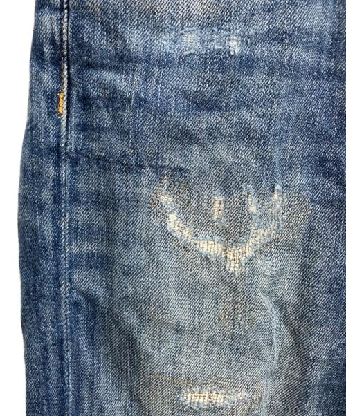 POLO RALPH LAUREN（ポロ・ラルフローレン）POLO RALPH LAUREN (ポロ・ラルフローレン) ダメージデニムパンツ インディゴ サイズ:27の古着・服飾アイテム