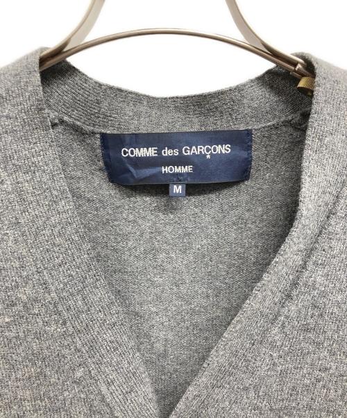 COMME des GARCONS HOMME（コムデギャルソン オム）COMME des GARCONS HOMME (コムデギャルソン オム) ウールカーディガン グレー サイズ:Mの古着・服飾アイテム