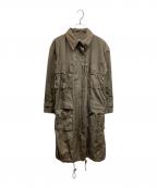 ISSEY MIYAKEイッセイミヤケ）の古着「ドローコード ボンテージコート」｜グリーン