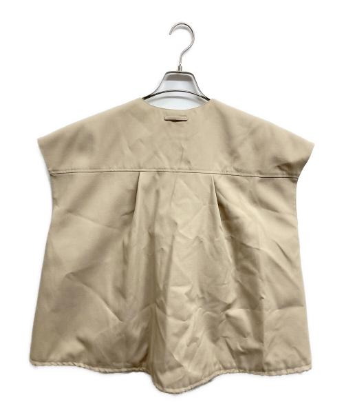 CADUNE（カデュネ）CADUNE (カデュネ) ポケットベスト ベージュ サイズ:38 未使用品の古着・服飾アイテム