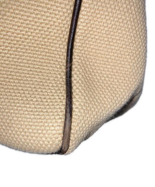 GUCCI（グッチ）GUCCI (グッチ) ウッドハンドルハンドバッグ ベージュの古着・服飾アイテム