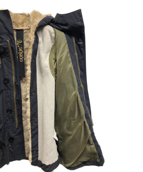 equipe70（エキップセブンティー）equipe70 (エキップセブンティー) ミニエスキモージャケット ネイビー サイズ:44の古着・服飾アイテム