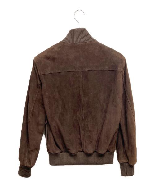 MANTO（マント）MANTO (マント) スウェードブルゾン ブラウン サイズ:44の古着・服飾アイテム