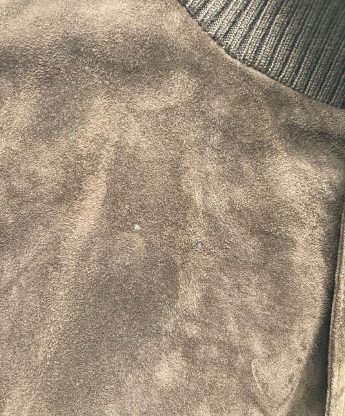 MANTO（マント）MANTO (マント) スウェードブルゾン ブラウン サイズ:44の古着・服飾アイテム