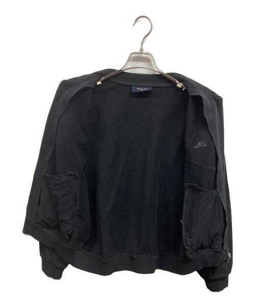 Dime（ダイム）Dime (ダイム) スウェットボンバージャケット ブラック サイズ:Sの古着・服飾アイテム