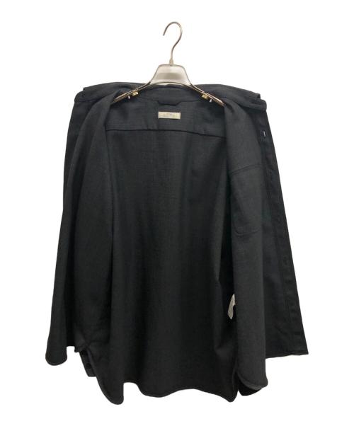 JOURNAL STANDARD relume（ジャーナルスタンダード レリューム）JOURNAL STANDARD relume (ジャーナルスタンダード レリューム) ウール混長袖シャツ グレー サイズ:Lの古着・服飾アイテム