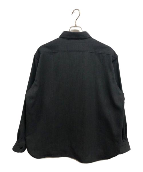 JOURNAL STANDARD relume（ジャーナルスタンダード レリューム）JOURNAL STANDARD relume (ジャーナルスタンダード レリューム) ウール混長袖シャツ グレー サイズ:Lの古着・服飾アイテム