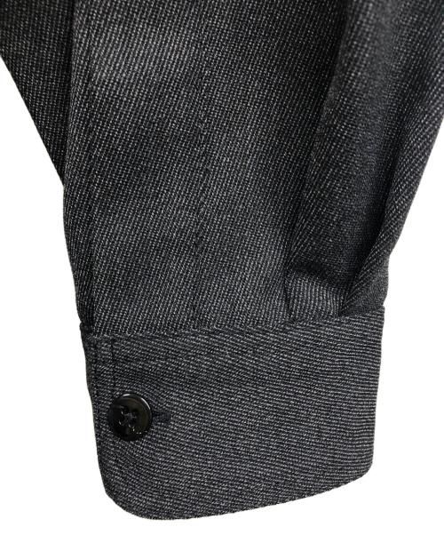 JOURNAL STANDARD relume（ジャーナルスタンダード レリューム）JOURNAL STANDARD relume (ジャーナルスタンダード レリューム) ウール混長袖シャツ グレー サイズ:Lの古着・服飾アイテム