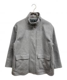 theory（セオリー）の古着「スタンドカラーショートコート」｜グレー