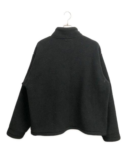 stussy（ステューシー）stussy (ステューシー) ハーフジップフリースプルオーバー ブラック サイズ:Lの古着・服飾アイテム