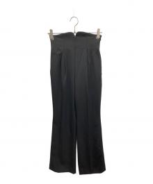 Mame Kurogouchi（マメクロゴウチ）の古着「タックスラックスパンツ」｜ブラック