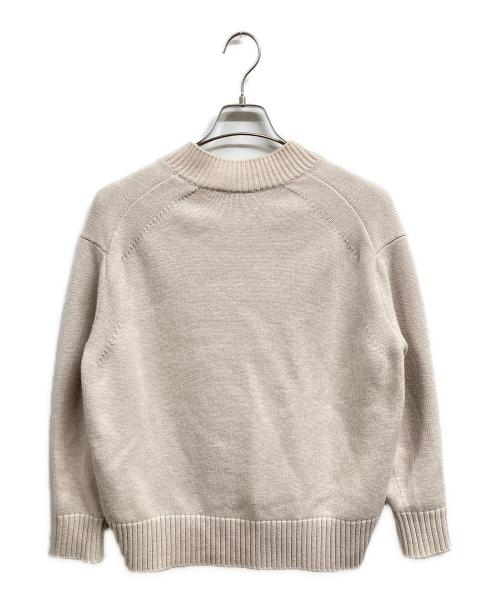 DRAWER（ドゥロワー）DRAWER (ドゥロワー) 7G天竺編みVネックプルオーバーニット ベージュ サイズ:1の古着・服飾アイテム