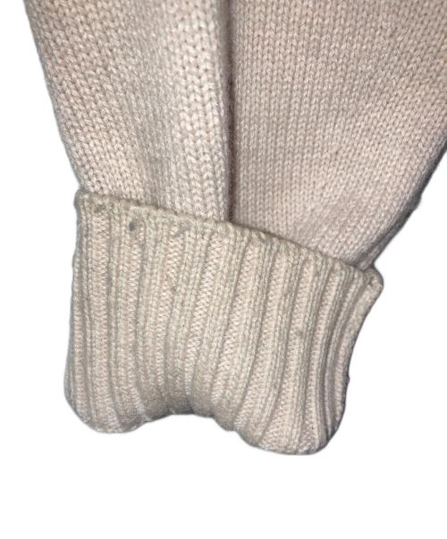 DRAWER（ドゥロワー）DRAWER (ドゥロワー) 7G天竺編みVネックプルオーバーニット ベージュ サイズ:1の古着・服飾アイテム