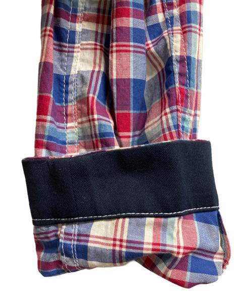 BURBERRY BLACK LABEL（バーバリーブラックレーベル）BURBERRY BLACK LABEL (バーバリーブラックレーベル) チェックテーラードジャケット/BURBERRY BLACK LABEL/BURBERRYジャケット レッド サイズ:Mの古着・服飾アイテム