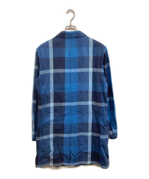 BLACK LABEL CRESTBRIDGE（ブラックレーベル クレストブリッジ）BLACK LABEL CRESTBRIDGE (ブラックレーベル クレストブリッジ) チェスターコート ブルー サイズ:Mの古着・服飾アイテム