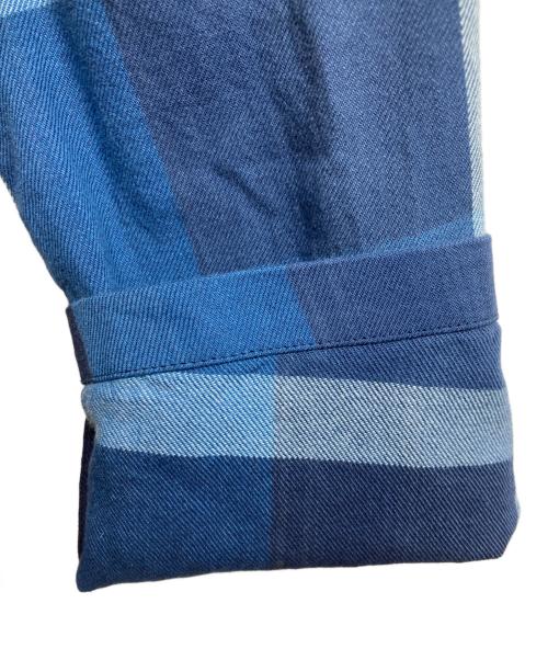 BLACK LABEL CRESTBRIDGE（ブラックレーベル クレストブリッジ）BLACK LABEL CRESTBRIDGE (ブラックレーベル クレストブリッジ) チェスターコート ブルー サイズ:Mの古着・服飾アイテム