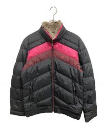 BURBERRY BLACK LABEL（バーバリーブラックレーベル）の古着「ラビットファー付きダウンジャケット」｜ブラック