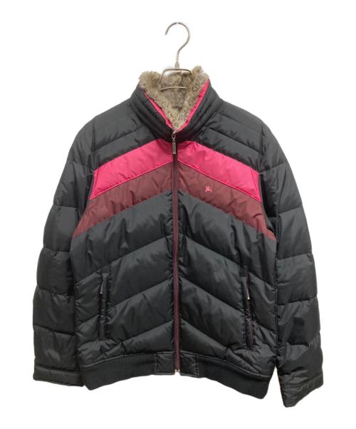 BURBERRY BLACK LABEL（バーバリーブラックレーベル）BURBERRY BLACK LABEL (バーバリーブラックレーベル) ラビットファー付きダウンジャケット ブラック サイズ:Lの古着・服飾アイテム