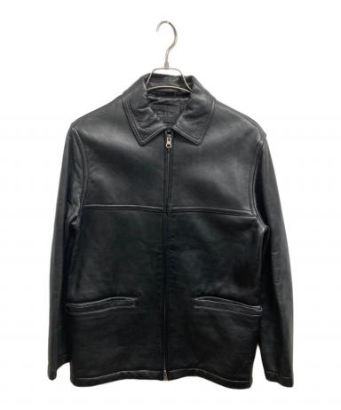 中古・古着通販】J.CREW (ジェイクルー) レザージャケット ブラック