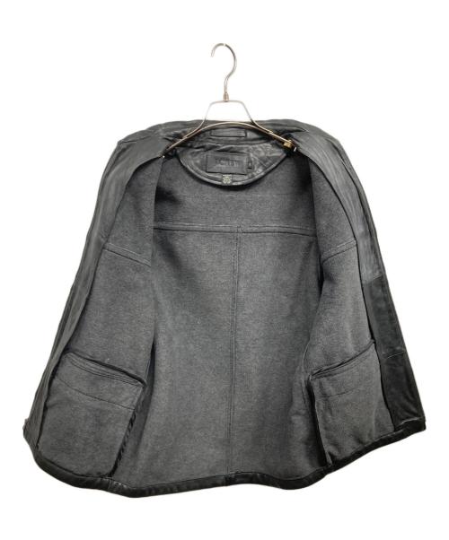 J.CREW（ジェイクルー）J.CREW (ジェイクルー) レザージャケット ブラック サイズ:XSの古着・服飾アイテム