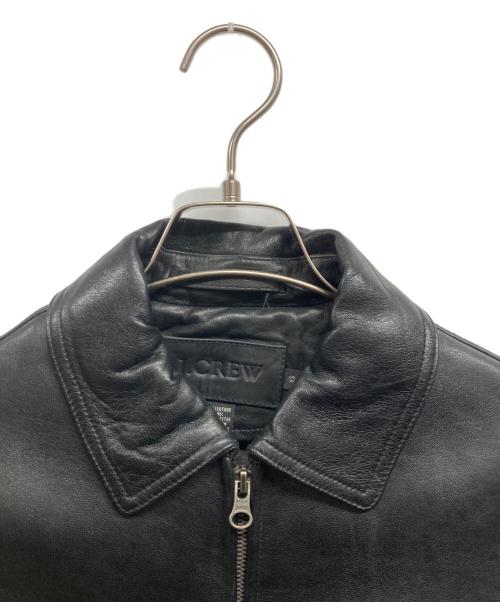 J.CREW（ジェイクルー）J.CREW (ジェイクルー) レザージャケット ブラック サイズ:XSの古着・服飾アイテム