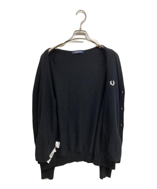 FRED PERRY（フレッドペリー）FRED PERRY (フレッドペリー) ウールカーディガン ブラック サイズ:Sの古着・服飾アイテム