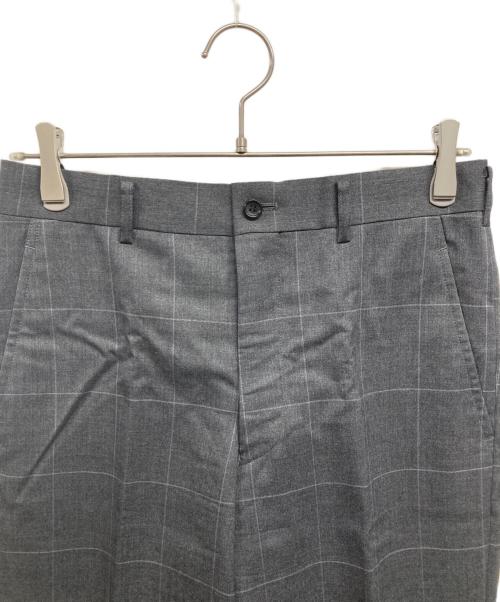 COMME des GARCONS HOMME PLUS（コムデギャルソンオムプリュス）COMME des GARCONS HOMME PLUS (コムデギャルソンオムプリュス) ウールスラックス グレー サイズ:XSの古着・服飾アイテム